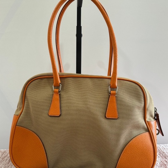 Prada Vintage Cinghiale-Trimmed Canapa - Picture 2 of 11